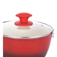 Caçarola 22cm 3,24 Litros 3.7mm Indução Ceramic Class Rubi